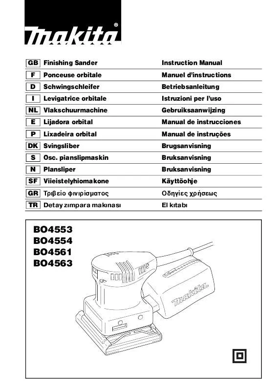 Mode d'emploi MAKITA BO4553