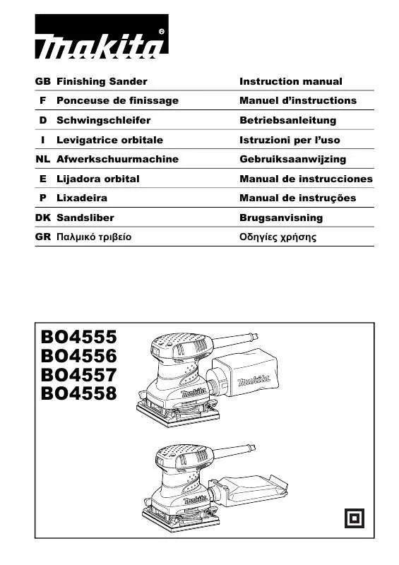 Mode d'emploi MAKITA BO4556