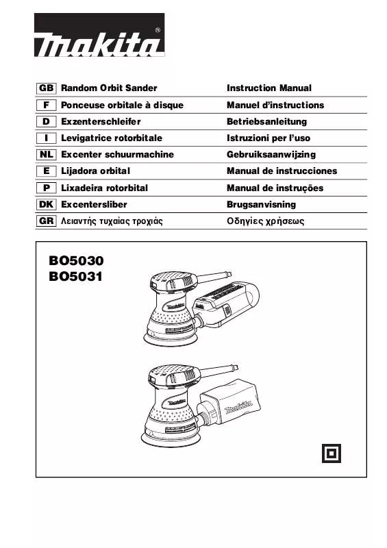 Mode d'emploi MAKITA BO5031