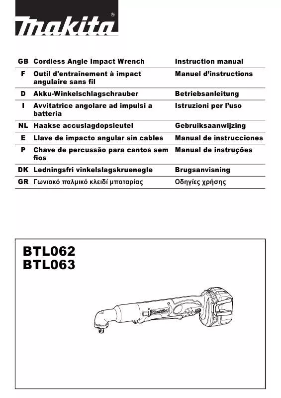 Mode d'emploi MAKITA BTL062