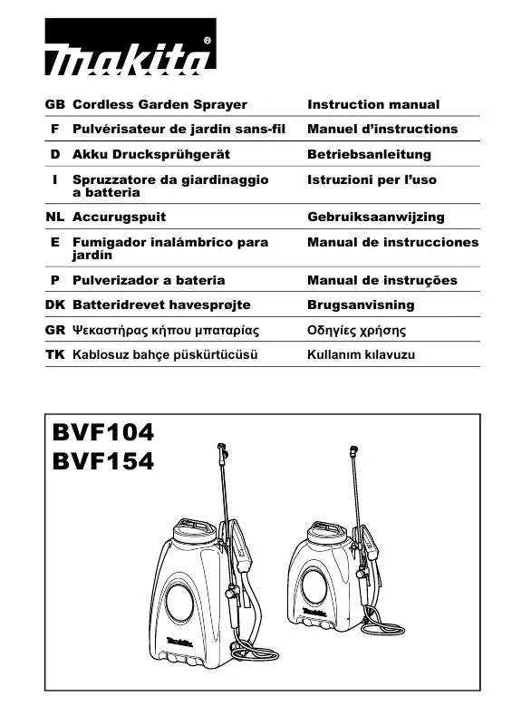 Mode d'emploi MAKITA BVF104