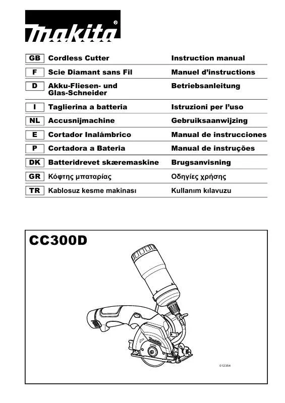 Mode d'emploi MAKITA CC300D