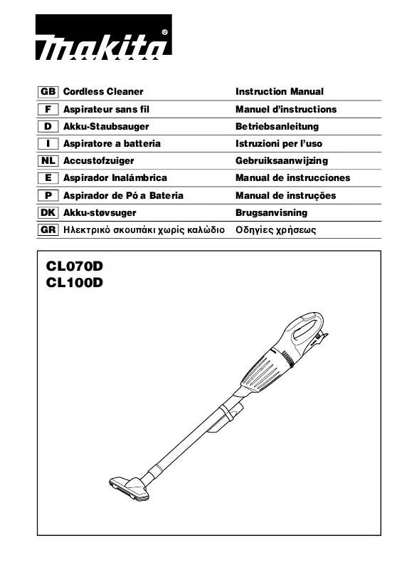 Mode d'emploi MAKITA CL070D