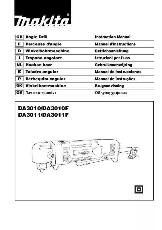 Mode d'emploi MAKITA DA3010