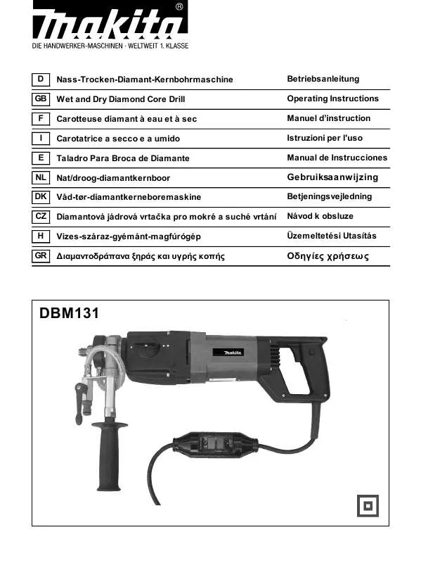 Mode d'emploi MAKITA DBM131