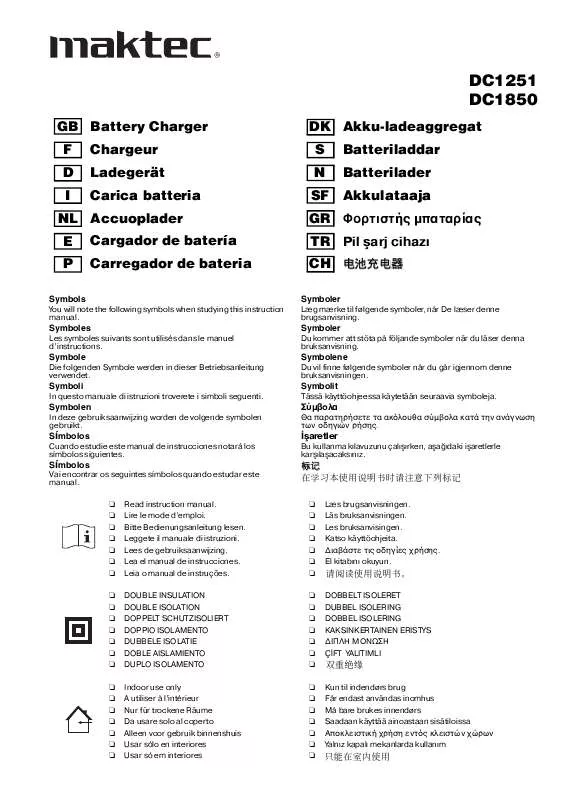 Mode d'emploi MAKITA DC1251