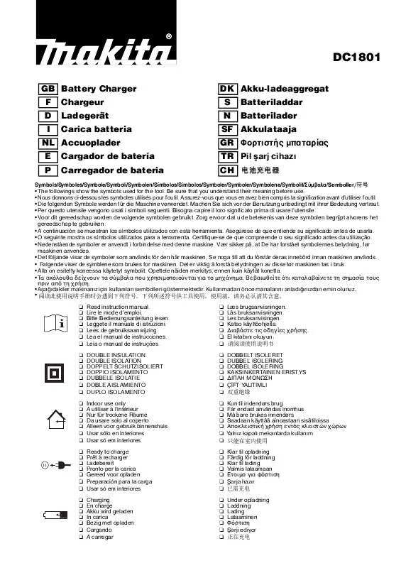 Mode d'emploi MAKITA DC1801