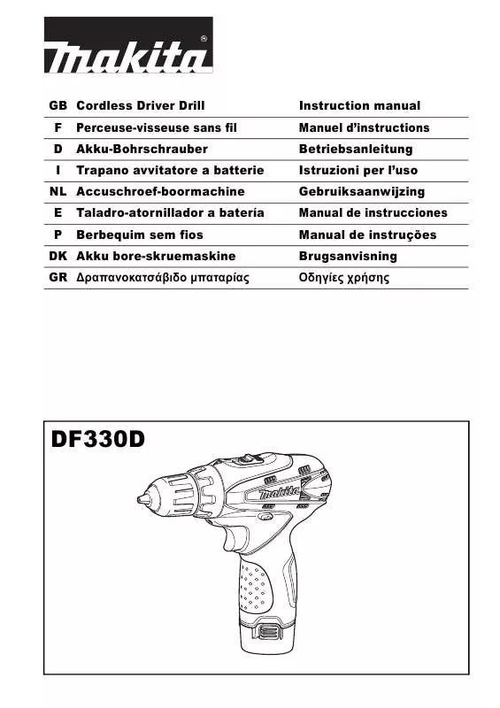 Mode d'emploi MAKITA DF330D