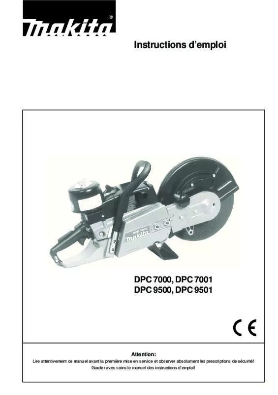 Mode d'emploi MAKITA DPC9500