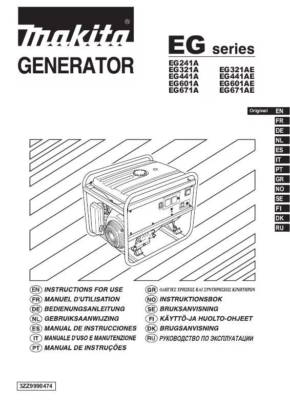 Mode d'emploi MAKITA EG671A