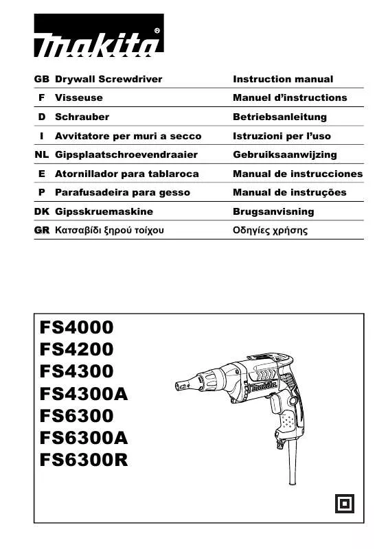 Mode d'emploi MAKITA FS4000