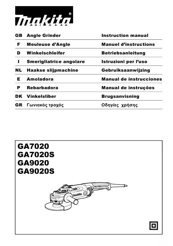 Mode d'emploi MAKITA GA7020