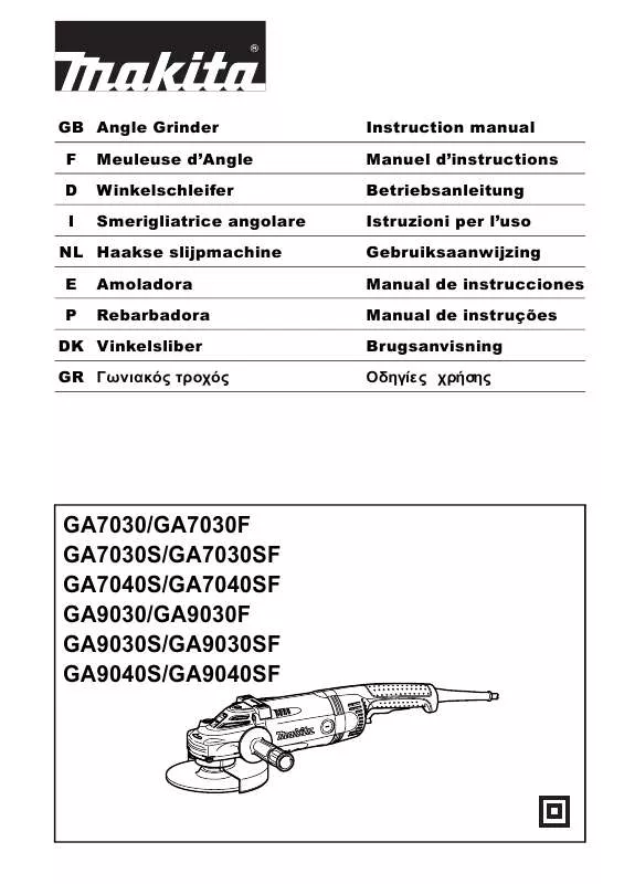 Mode d'emploi MAKITA GA7030