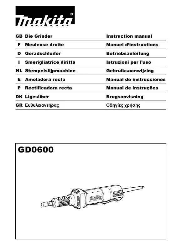 Mode d'emploi MAKITA GD0600