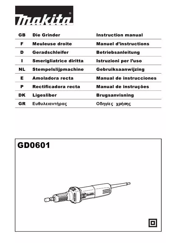 Mode d'emploi MAKITA GD0601