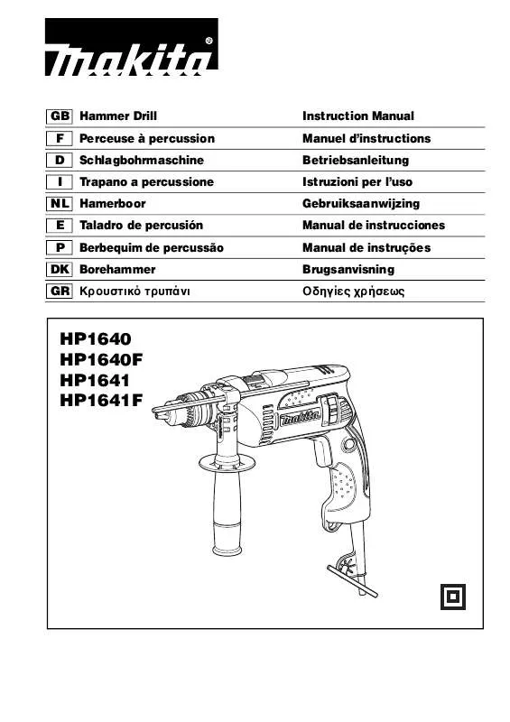 Mode d'emploi MAKITA HP1640