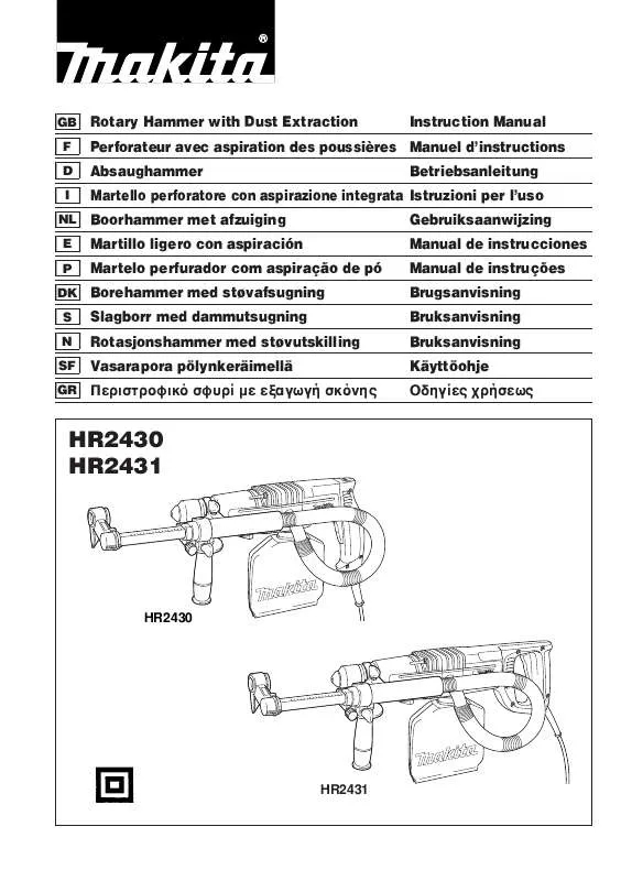 Mode d'emploi MAKITA HR2430