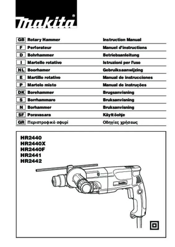 Mode d'emploi MAKITA HR2440FX