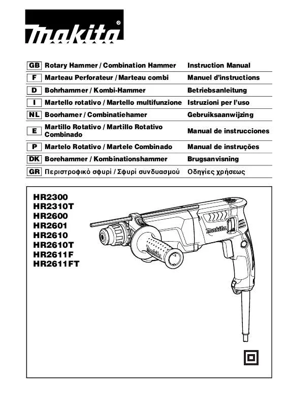 Mode d'emploi MAKITA HR2600