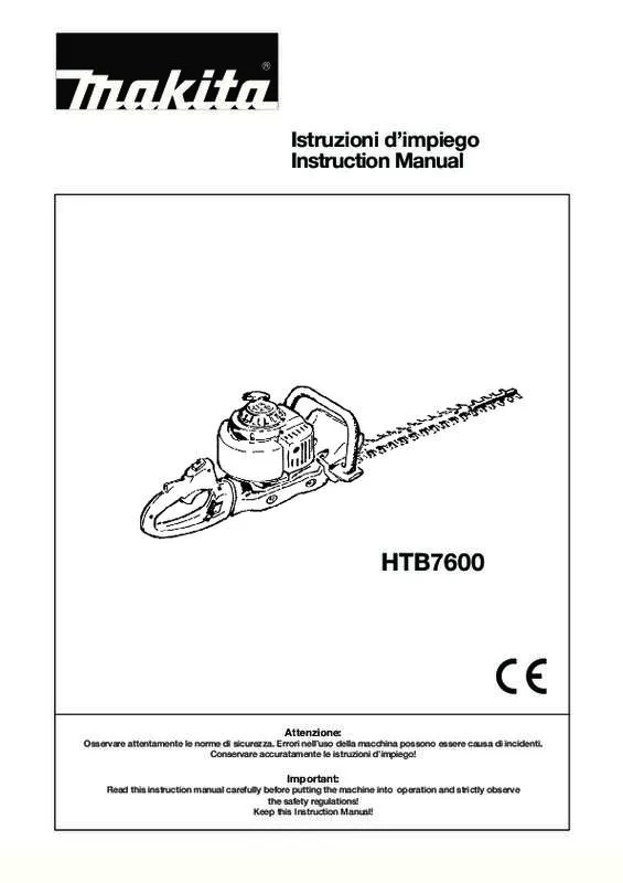 Mode d'emploi MAKITA HTB7600