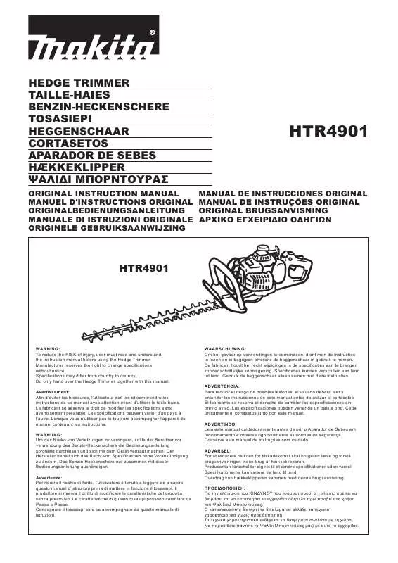 Mode d'emploi MAKITA HTR4901