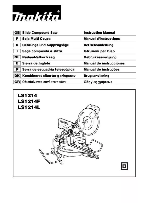 Mode d'emploi MAKITA LS1214L