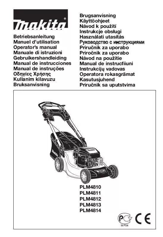 Mode d'emploi MAKITA PLM4810