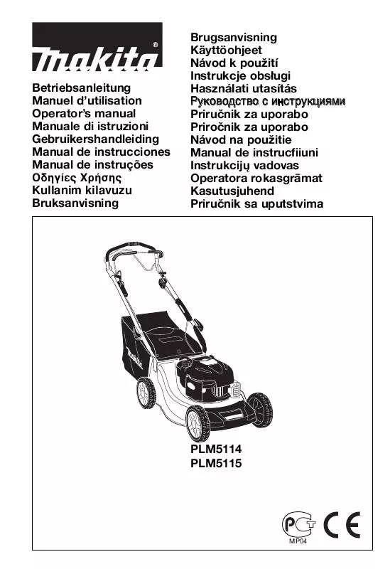 Mode d'emploi MAKITA PLM5114