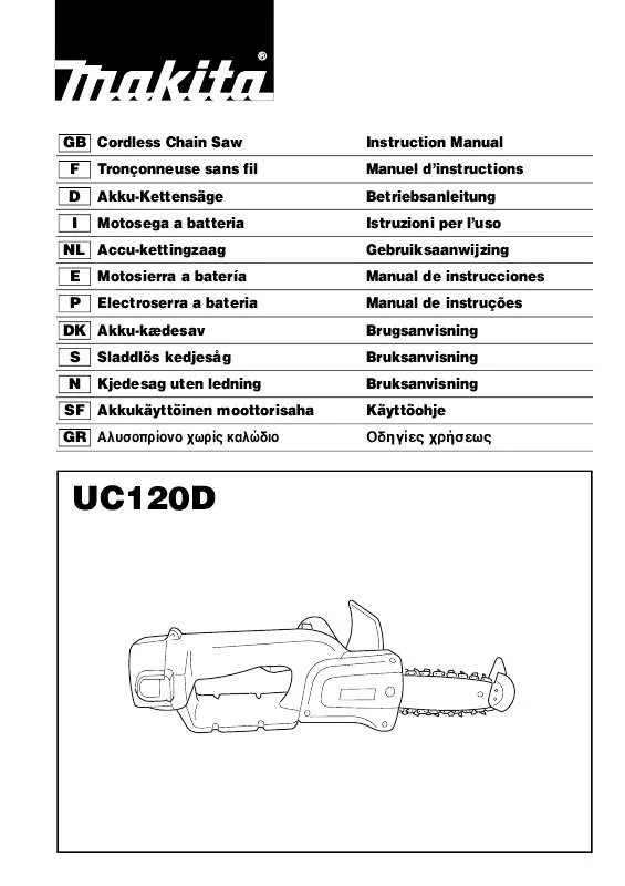 Mode d'emploi MAKITA UC120DWDE