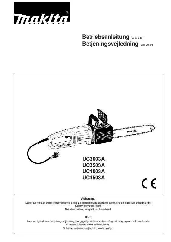 Mode d'emploi MAKITA UC3003A