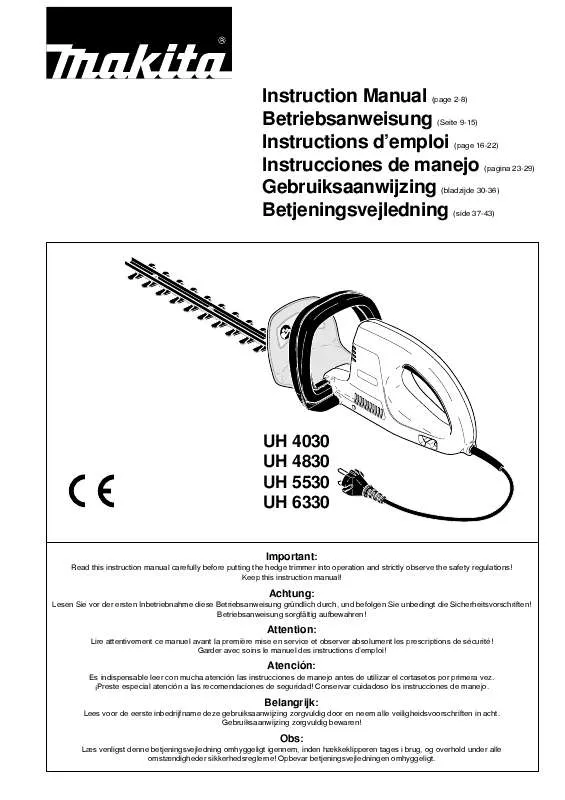 Mode d'emploi MAKITA UH5530