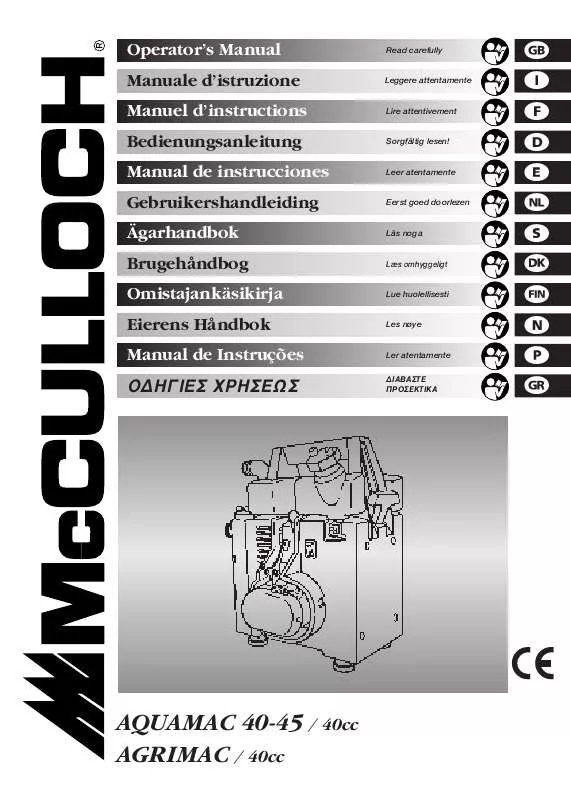 Mode d'emploi MCCULLOCH AGRIMAC