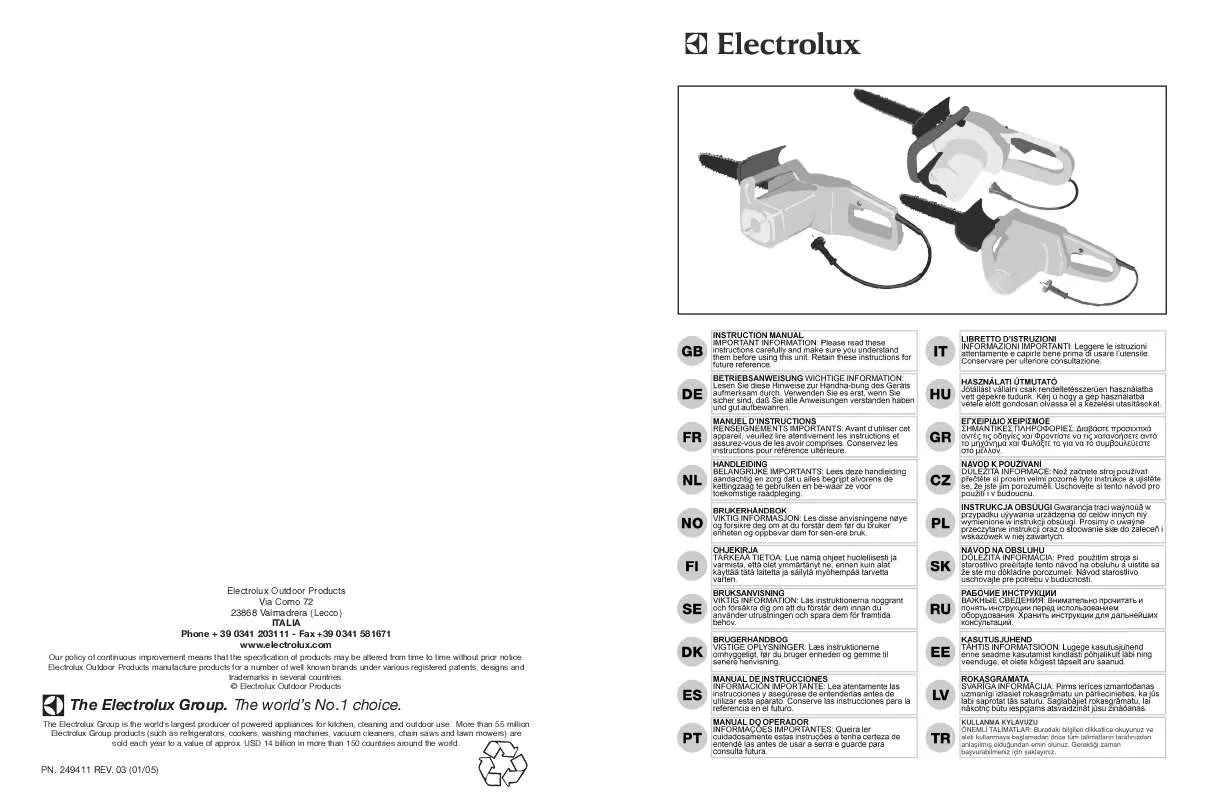 Mode d'emploi MCCULLOCH ELECTRAMAC 235 + TROLLEY