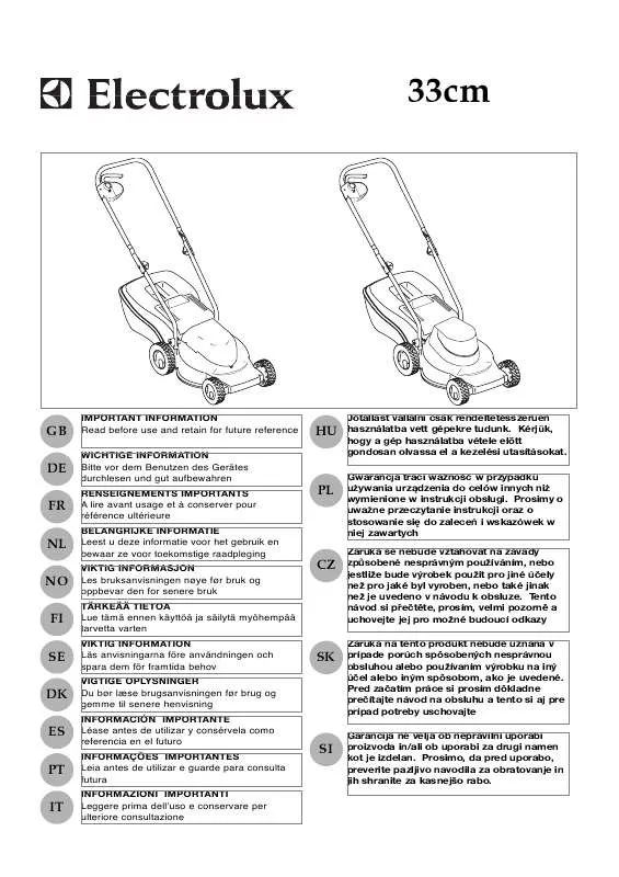 Mode d'emploi MCCULLOCH M8033 E