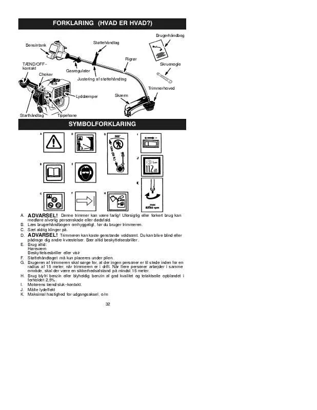 Mode d'emploi MCCULLOCH TRIMMAC 250 25CC