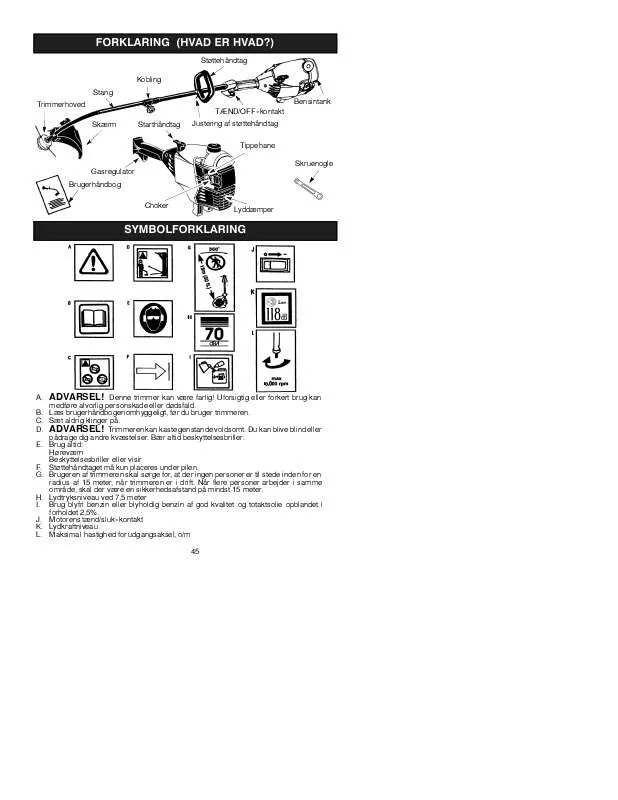 Mode d'emploi MCCULLOCH TRIMMAC 280, 28CC