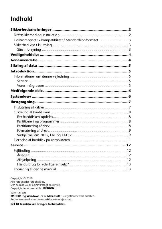 Mode d'emploi MEDION E83740 MD 90138