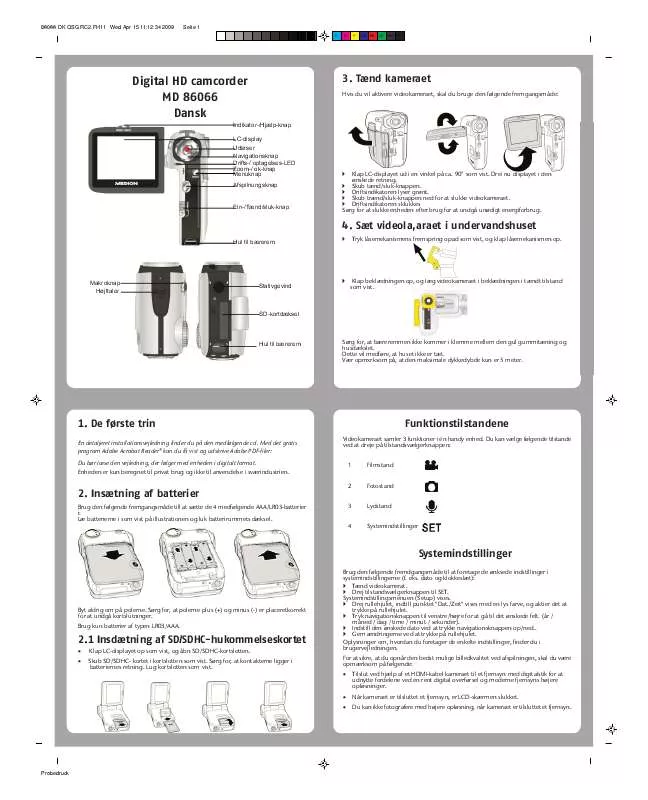 Mode d'emploi MEDION LIFE S47002 MD 86066