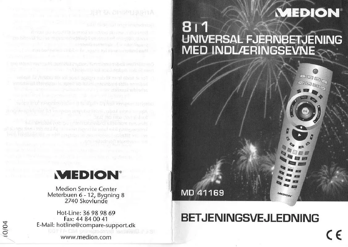 Mode d'emploi MEDION MD 41169