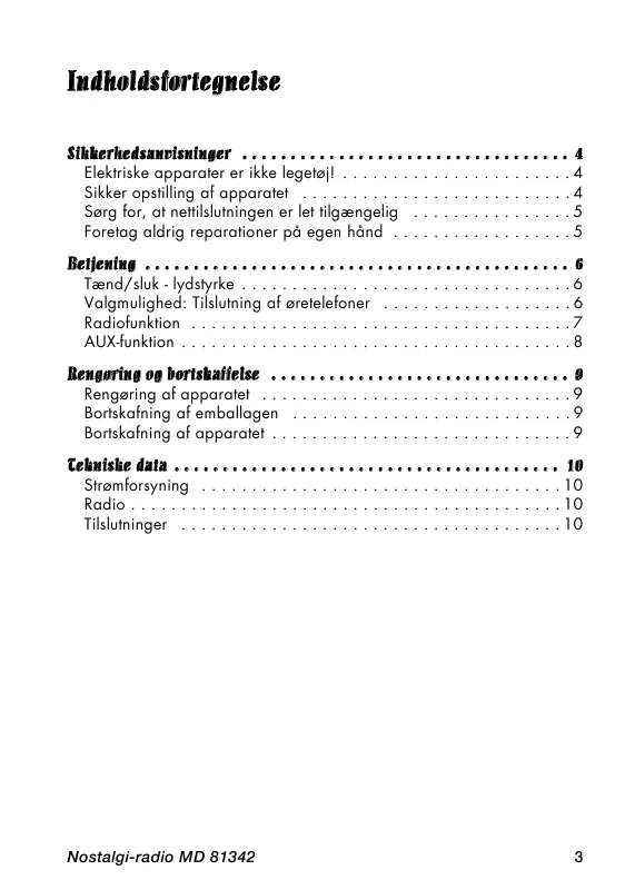 Mode d'emploi MEDION MD 81342