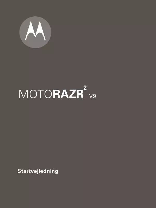 Mode d'emploi MOTOROLA MOTORAZR² V9