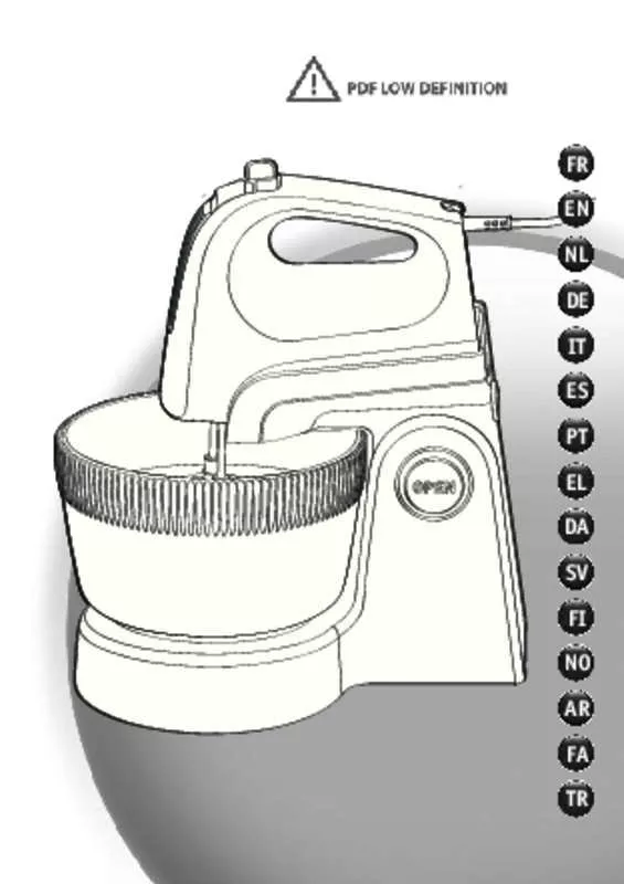 Mode d'emploi MOULINEX HM 6101