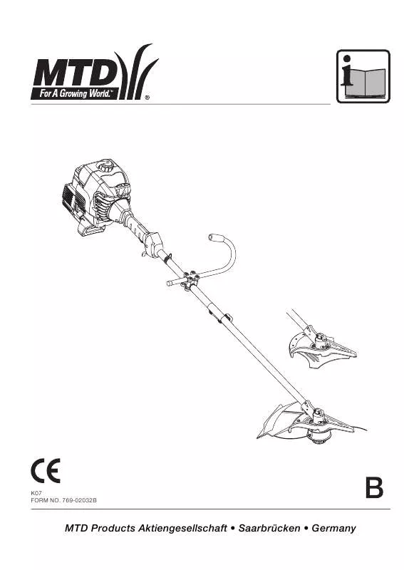 Mode d'emploi MTD 2-STROKE TRIMMER 790 M AST