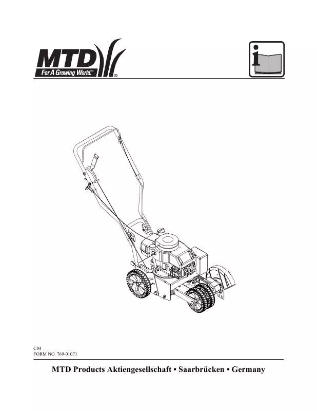 Mode d'emploi MTD EDGER 500