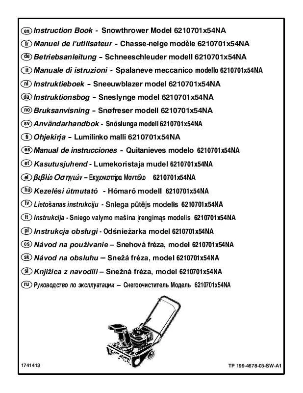 Mode d'emploi MURRAY 6210701X54N