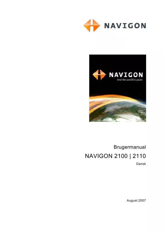 Mode d'emploi NAVIGON 2100