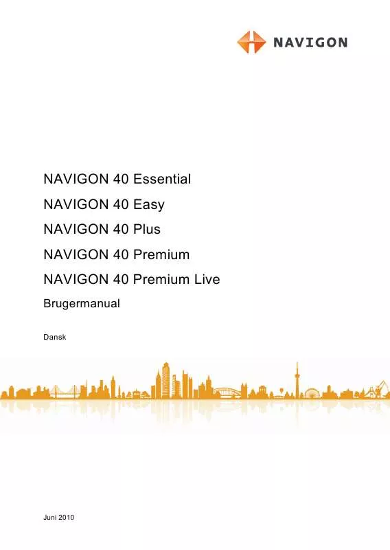 Mode d'emploi NAVIGON 40 EASY