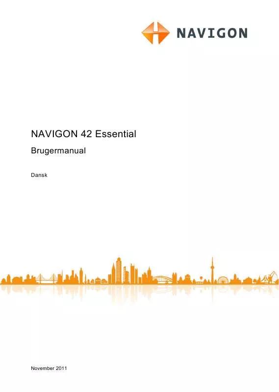 Mode d'emploi NAVIGON 42 ESSENTIAL