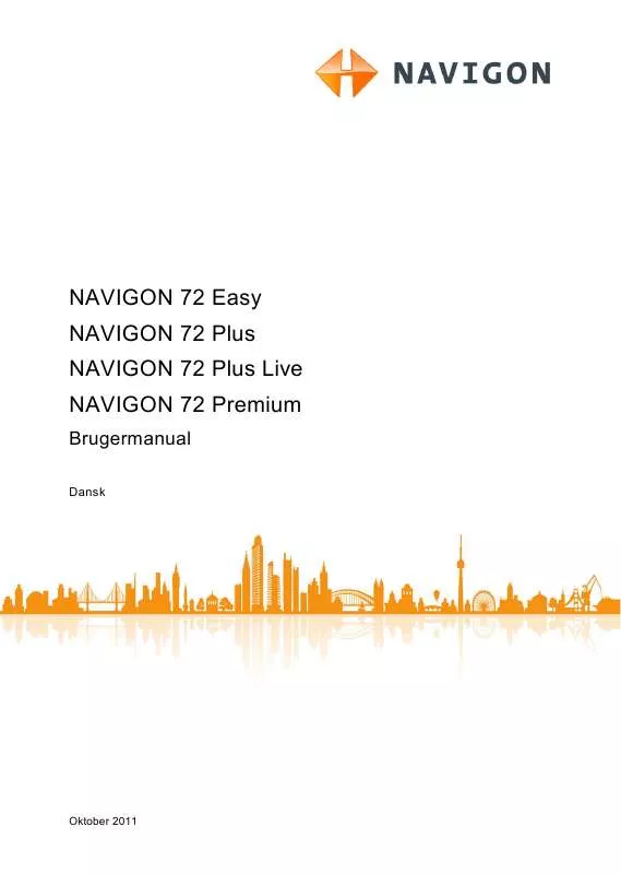 Mode d'emploi NAVIGON 72 PREMIUM