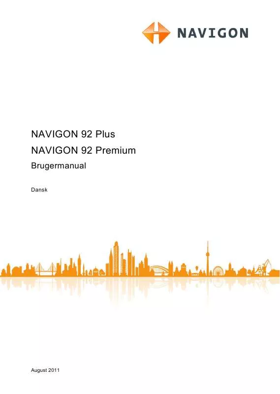 Mode d'emploi NAVIGON 92 PREMIUM